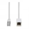 Logilink Cat.6A S/FTP Premium pataisos kabelio prailginimas - baltas, 5m (RJ45 kištukas į lizdą)