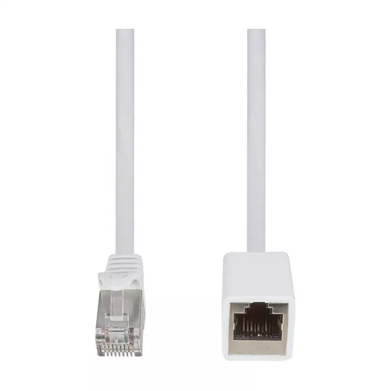 Logilink Cat.6A S/FTP Premium pataisos kabelio prailginimas - baltas, 5m (RJ45 kištukas į lizdą)