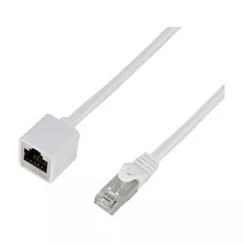 Logilink Cat.6A S/FTP Premium pataisos kabelio prailginimas - baltas, 5m (RJ45 kištukas į lizdą)
