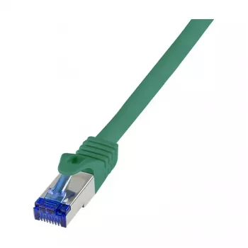LogiLink Cat.6A S/FTP Ultraflex Patch Laidas, GHMT Sertifikuotas, Žalias, 1,0 m