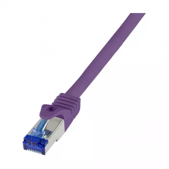 LogiLink Cat.6A S/FTP Ultraflex Patch Cable, Violetinis, 0.25 m, GHMT Sertifikuotas