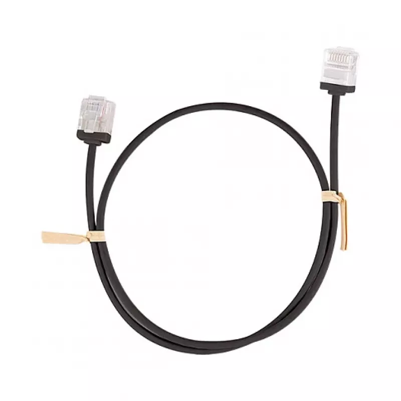 LogiLink Cat.6A U/UTP Slim High-Flex Patch Cable, 15 m, juodas, skersmuo 2.8 mm, lankstus ir minkštas kabelis - 1 vnt. (CQ3103U)