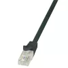 LogiLink Cat.6 U/UTP Patch Laidas, 1,5 m, Juodas, EconLine