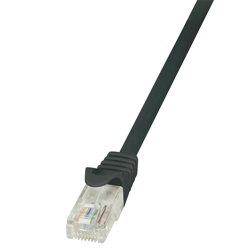 LogiLink Cat.6 U/UTP Patch Laidas, 1,5 m, Juodas, EconLine