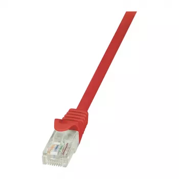 LogiLink CP1024U CAT 5e U/UTP Patch Laidas, 0,5 m, Raudonas, RJ45, Snagless