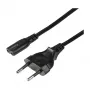 LogiLink CP145 maitinimo laidas nuo euro kištuko iki IEC C7, 1,8 m, juodas