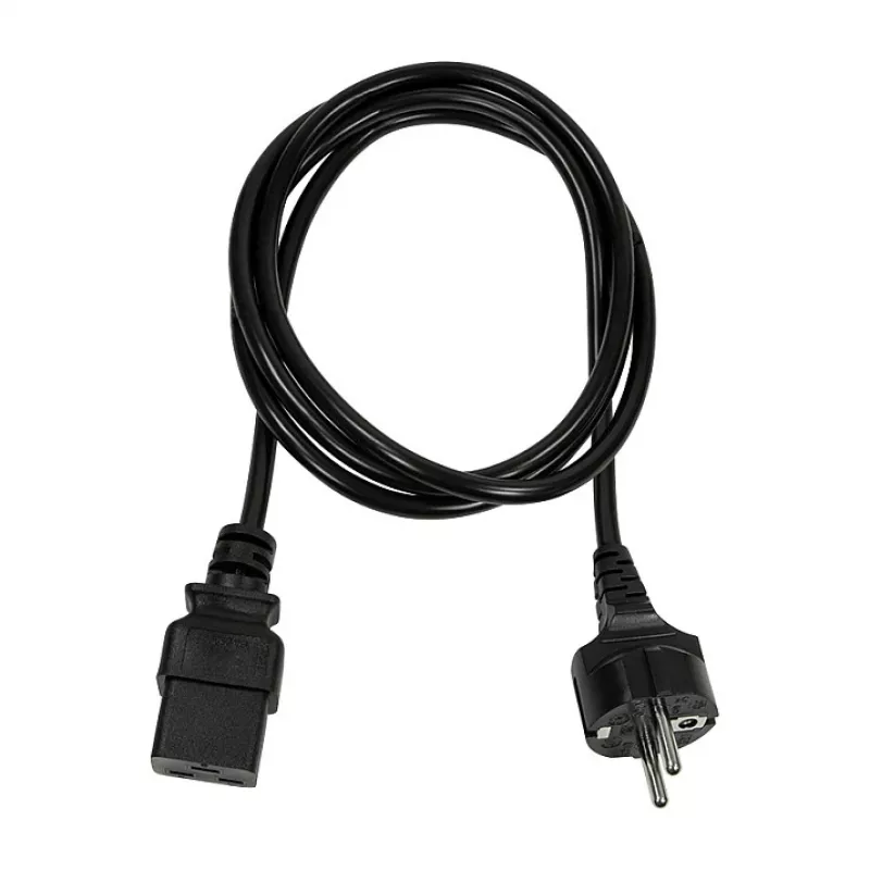 Logilink CP151 maitinimo laidas, CEE 7/7 – IEC C19, juodas, 1 m