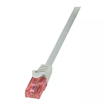 LogiLink CQ2032U CAT 6 U/UTP jungiamasis laidas, 1 m, pilkas, nedegus, RJ45