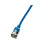 LogiLink CQ9066S Slim Cat6a U/FTP (STP) tinklo laidas, 3 m, mėlynas
