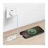 LogiLink CU0330 USB 2.0 Type-C laidas, USB-A kištukas į USB-C kištuką, 480 Mbps, 60W Power Delivery, nailono pynė, mėlynas, 1 m