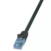 LogiLink EconLine Cat.6A U/UTP Patch kabelis RJ45, 0.25 m, juodas
