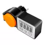LogiLink EM0007 lauko energijos sąnaudų matuoklis, IP44 atsparus vandens purslams, 16A, 3680W, Schuko, LCD