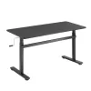 LogiLink EO0027 reguliuojamo aukščio stalas su stalviršiu, 140 × 60 cm, juodas