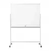 LogiLink EO0064 Mobilus dvipusis rašymo lentos stovas, magnetinis plienas, aliuminio rėmas, 120x80 cm, baltas/sidabrinis