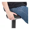 LOGILINK EO0071 Ergonominė reguliuojamo aukščio svyruojanti kėdė, oranžinė – 120 kg talpa, dujinis švytuoklis