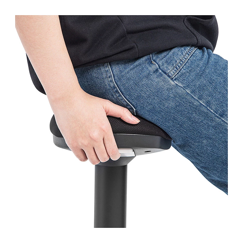 LOGILINK EO0071 Ergonominė reguliuojamo aukščio svyruojanti kėdė, oranžinė – 120 kg talpa, dujinis švytuoklis