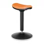 LOGILINK EO0071 Ergonominė reguliuojamo aukščio svyruojanti kėdė, oranžinė – 120 kg talpa, dujinis švytuoklis