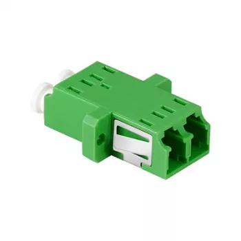 LogiLink FA02LC6 šviesolaidžio adapteris LC Duplex – flanšinis tvirtinimas, žalias (12 vnt. pakuotė)