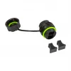 LOGILINK FA05SD1 lauko optinio pluošto SC duplex jungtis su dulkių dangteliu – multimode OM3/OM4, aqua (10 vnt. pakuotė)
