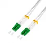LogiLink FC0LC03 Šviesolaidinis jungiamasis laidas OS2 vienmodis LC/APC–LC/APC Simplex 3 m baltas