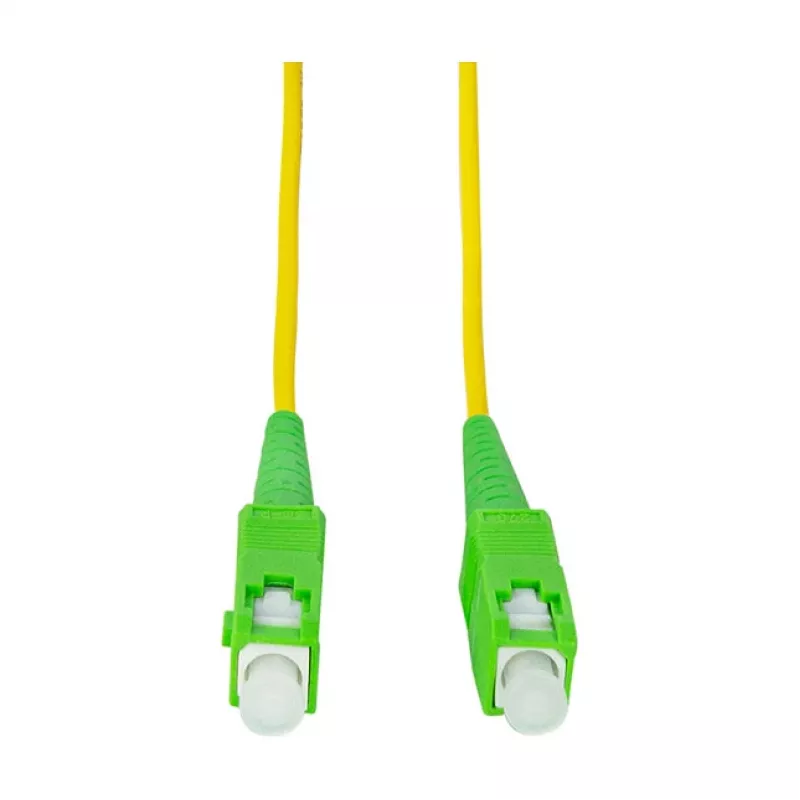 LogiLink šviesolaidinis jungiamasis laidas – Simplex, OS2 SM G.657.A2, SC/APC į SC/APC, 1 m, geltonas