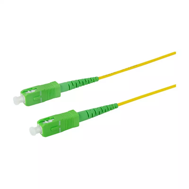 LogiLink šviesolaidinis jungiamasis laidas – Simplex, OS2 SM G.657.A2, SC/APC į SC/APC, 1 m, geltonas