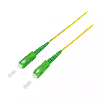 LogiLink šviesolaidinis jungiamasis laidas – Simplex, OS2 SM G.657.A2, SC/APC į SC/APC, 1 m, geltonas