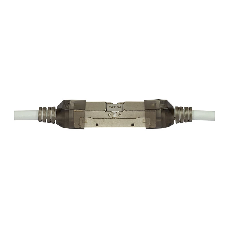 LogiLink MP0046 lauko montavimo RJ45 jungtis Cat.6A STP 10G, be įrankių IDC, cinko liejinys, AWG 22-26, sidabrinė