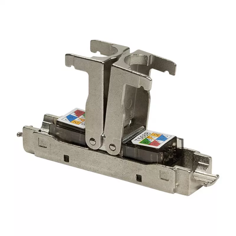 LogiLink MP0046 lauko montavimo RJ45 jungtis Cat.6A STP 10G, be įrankių IDC, cinko liejinys, AWG 22-26, sidabrinė