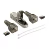 LogiLink MP0046 lauko montavimo RJ45 jungtis Cat.6A STP 10G, be įrankių IDC, cinko liejinys, AWG 22-26, sidabrinė