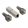 LogiLink MP0046 lauko montavimo RJ45 jungtis Cat.6A STP 10G, be įrankių IDC, cinko liejinys, AWG 22-26, sidabrinė