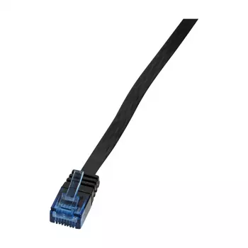 LogiLink CP0135B plokščias Cat.5e U/UTP pataisos kabelis, 2m, juodas
