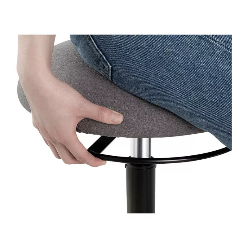 LOGILINK aukščio reguliavimo svyruojanti kėdė EO0022 – aktyvaus sėdėjimo ergonomiška kėdė su dujiniu pakėlimu, 360° sukimu, juoda