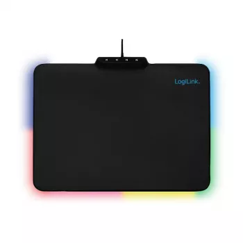 LogiLink ID0155 RGB žaidimų pelės kilimėlis – silikoninis paviršius, neslystantis pagrindas, USB-A maitinimas, 36x26 cm, juodas