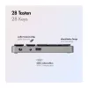 LogiLink ID0212 belaidis skaitmenų klaviatūros blokas, 28 klavišai, Bluetooth 5.0, Space Grey