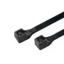 LogiLink KAB0001B Standartiniai kabelių raiščiai, 10 cm, juodi, nailoniniai, 100 vnt. pakuotė