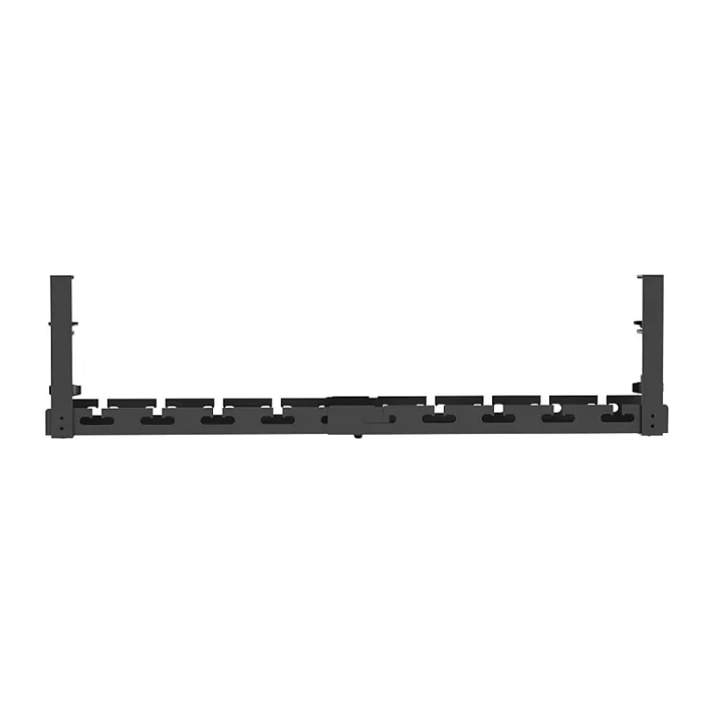 LOGILINK KAB0094 Po stalu tvirtinamas kabelių padėklas, su spaustukais, ištraukiamas, metalinis, juodas