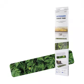 LogiLink Keyboard Wrist Pad, ilgas - ergonomiškas atminties putų riešo atramas pilno dydžio klaviatūroms, neslystančiu pagrindu, juodas