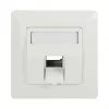 LogiLink Keystone Faceplate 45° 1 moduliui, gryna balta