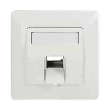 LogiLink Keystone Faceplate 45° 1 moduliui, gryna balta