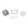 LogiLink Keystone Faceplate 45° 1 moduliui, Signal White