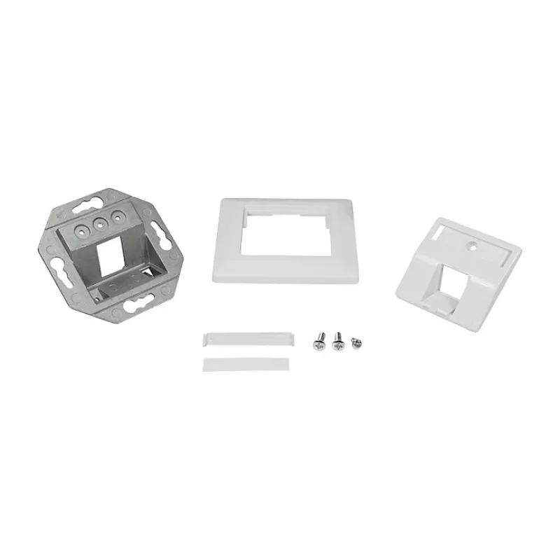 LogiLink Keystone Faceplate 45° 1 moduliui, Signal White