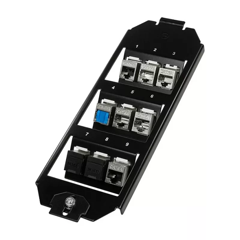 Logilink Keystone Floor Box Insert 3x3 moduliams, juodas