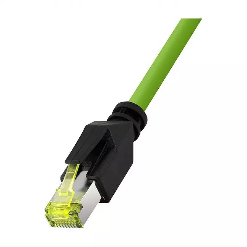 LOGILINK M12 CAT6A pramoninis jungiamasis kabelis, PUR, M12 X-coded į RJ45, 10 m