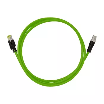 LOGILINK M12 CAT6A pramoninis jungiamasis kabelis, PUR, M12 X-coded į RJ45, 7,50 m