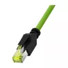 LOGILINK M12 CAT6A pramoninis jungiamasis kabelis, PUR, M12 X-coded į RJ45, 7,50 m