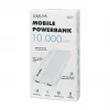 Logilink Mobile Power Bank, LiPo, 10000 mAh, USB-C in/out, Balta