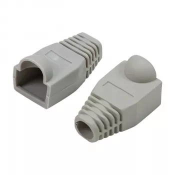 LogiLink Modular RJ45 Plug Cable Boot 6.5mm Grey, 50vnt.