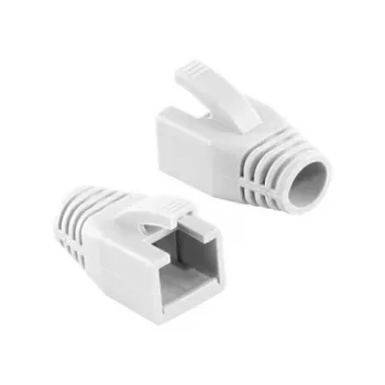 LOGILINK MP0035W RJ45 kištuko apsauginis gaubtelis 8 mm, baltas, 50 vnt.