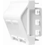 LogiLink NF0012 įleidžiama sieninė plokštė 2 Keystone moduliams, 45 x 45 mm, prancūziškos sistemos, grynai balta